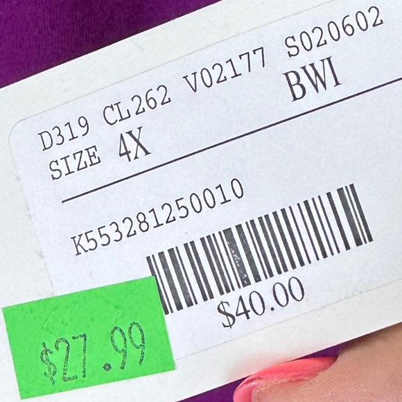 CATHERINES SLEEPWEAR Wine Color Top Ciao NWT / Plus 4X 30 - 32W - Picture 12 of 13